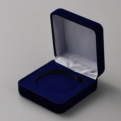 Velvet Badge Storage Gift Boxes CON-WH0086-129A-1