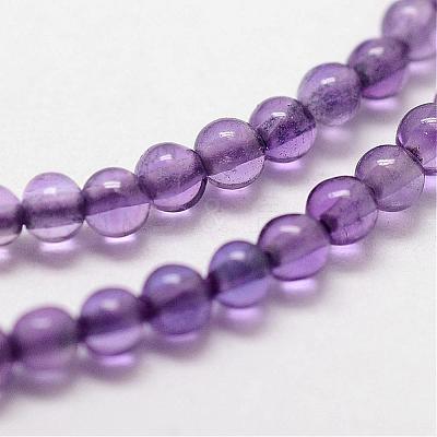 Natural Amethyst Beads Strands G-N0215-03-2mm-1