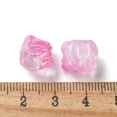 Baking Paint Transparent Glass Beads X1-GLAA-C035-01I-1