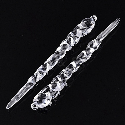 Transparent Acrylic Pendants TACR-T028-22A-1