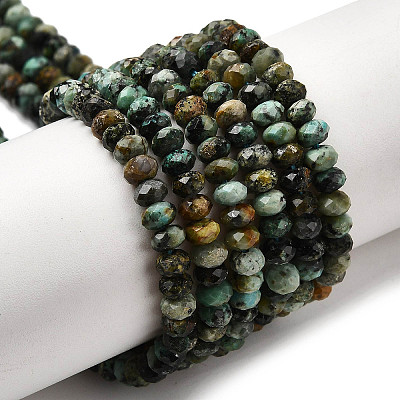 Natural African Turquoise(Jasper) Beads Strands G-F717-02B-01-1