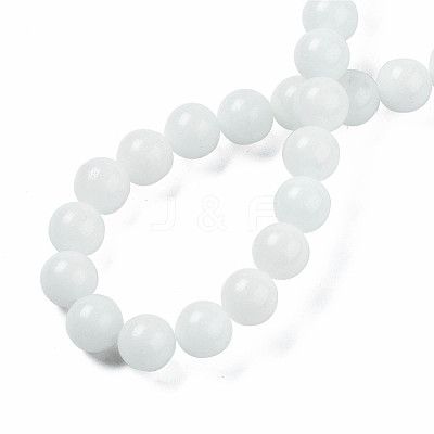 Synthetic Luminous Stone Round Beads Strands X-G-T136-01A-08-1