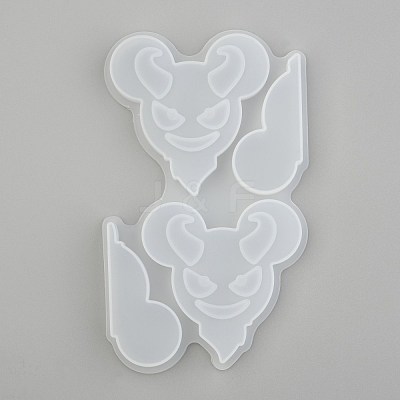 Demon Straw Topper Silicone Molds Decoration X-DIY-J003-10-1