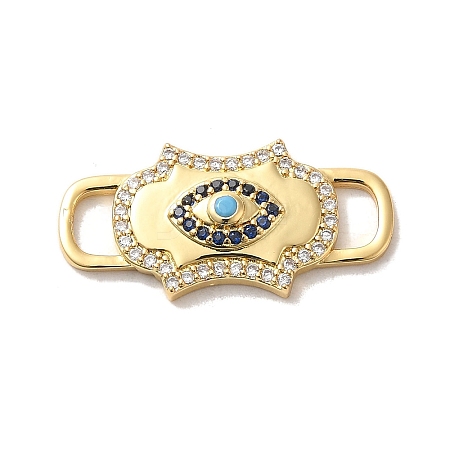 Brass Cubic Zirconia Connector Charms LS-KK-M278-01B-G-1