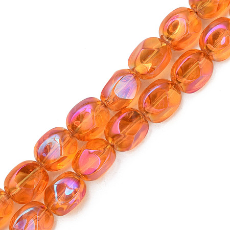 Electroplate Glass Beads Strands EGLA-N008-016-A05-1