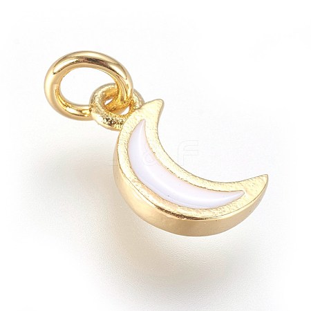 Enamel Brass Charms KK-G364-16G-01-1