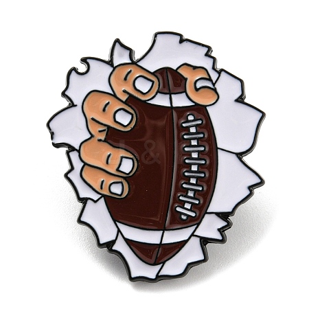 Rugby Theme Enamel Pins JEWB-F028-04-1