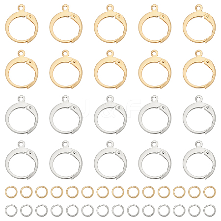 80Pcs 304 Stainless Steel Leverback Earring Findings DIY-ME0001-05-1