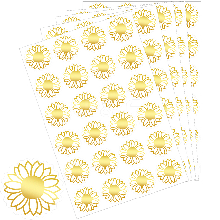 Gold Foil Self-adhesive Stickers DIY-WH20001-13E-1