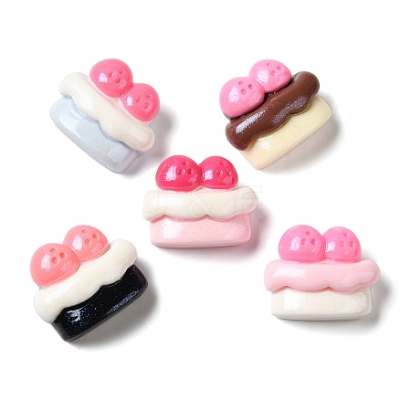 Opaque Resin Imitation Food Decoden Cabochons RESI-H165-07-1