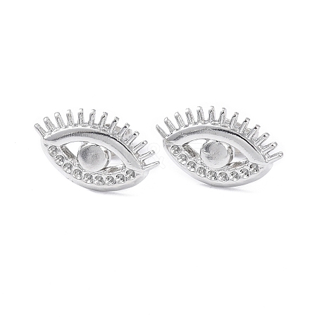 Non-Tarnish 304 Stainless Steel Eye Stud Earring Findings EJEW-I285-07P-1