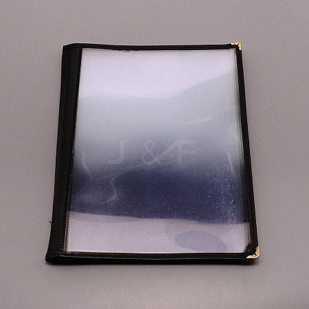 A4 Plastic Menu Book Protector AJEW-WH0300-01C-1