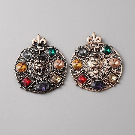 Alloy Rhinestone Shoe Decoration AJEW-WH0401-11B-1