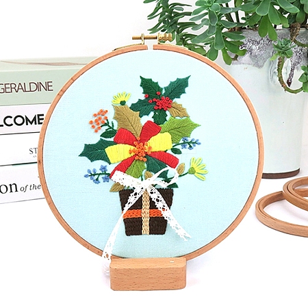 Christmas Theme Embroidery Kits PW-WGF5B78-07-1