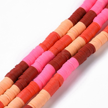 Handmade Polymer Clay Bead Strands CLAY-C003-02D-1