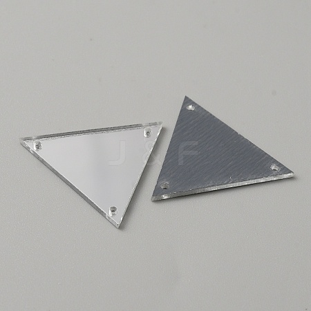 Triangle Acrylic Mirror Sew on Rhinestones FIND-WH0155-027A-1