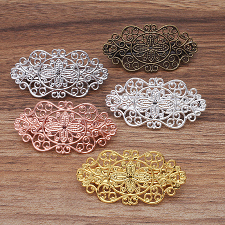 Brass Hair Barrettes Accessories  OHAR-PW0001-200P-1