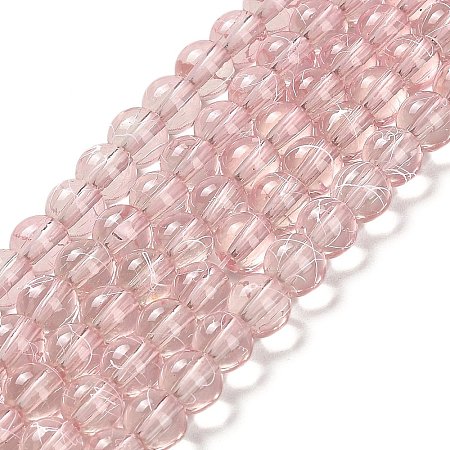 Drawbench Transparent Glass Beads Strands GLAD-Q012-6mm-02-1