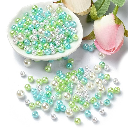 ABS Plastic Imitation Pearl Beads KY-YW0001-61B-1