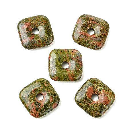 Natural Unakite Pendants GG-D003-B02-05-1