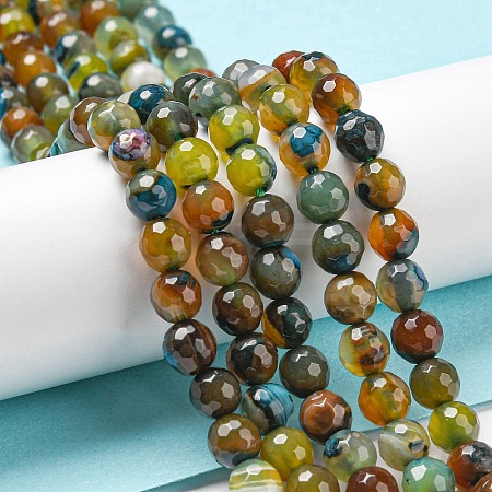 Natural Agate Beads Strands G-C082-A01-04-1