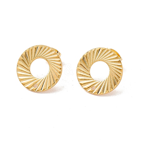 201 Stainless Steel Stud Earring Findings X-STAS-G266-07G-1