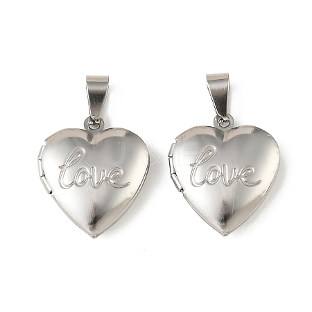 316 Stainless Steel Locket Pendants LS-STAS-K321-22P-1