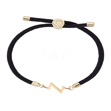 1Pc Adjustable Nylon Cord Slider Bracelets for Women BJEW-LP0001-32Z-01-1