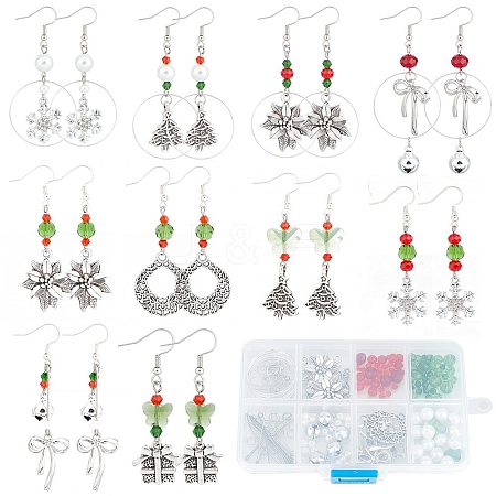 DIY Christmas Theme Earrings Making Kit DIY-SC0021-63-1