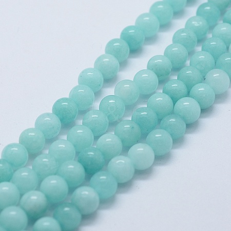 Natural & Dyed Jade Bead Strands X-G-P370-02-6mm-1