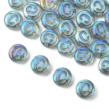 Electroplate Glass Beads EGLA-YW0005-01C-1