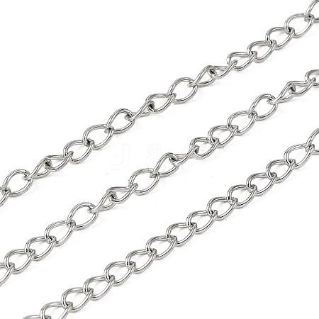 Tarnish Resistant 304 Stainless Steel Curb Chains CHS-R005-100m-01-1