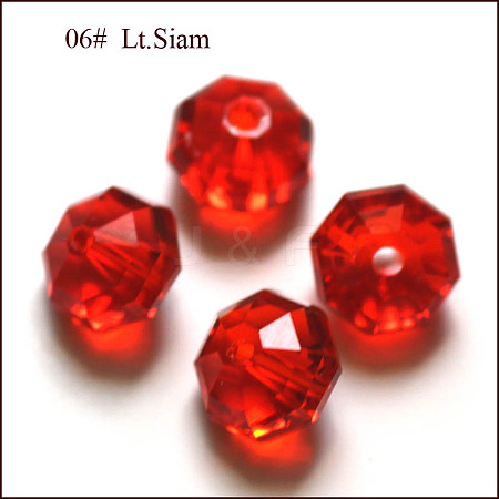 Imitation Austrian Crystal Beads SWAR-F083-4x6mm-06-1