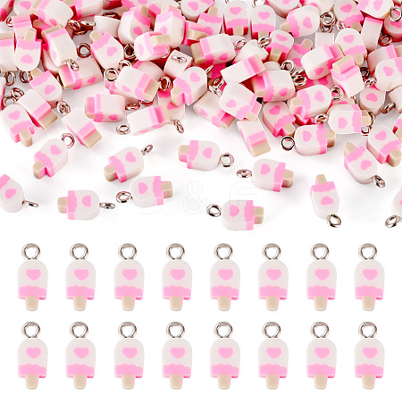 100Pcs Handmade Polymer Clay Charms CLAY-TA0001-96D-1