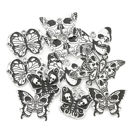 Halloween Theme Alloy Enamel Pendants FIND-U010-03-1