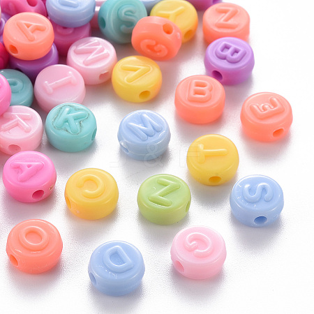 Opaque Acrylic Beads X-MACR-S373-28A-1