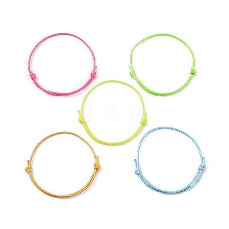 5Pcs 5 Colors Eco-Friendly Korean Waxed Polyester Cord AJEW-JB01200-03-1