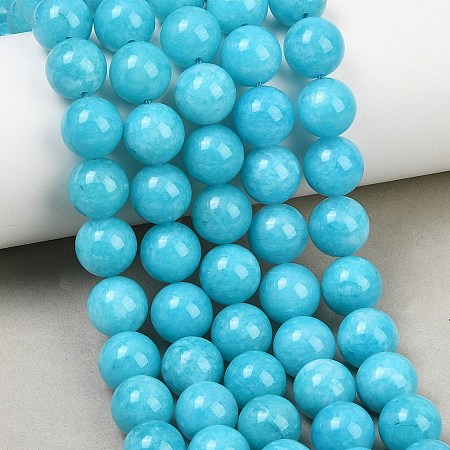 Dyed Natural White Jade Beads Strands GG-CBAD029-A07-10mm-1