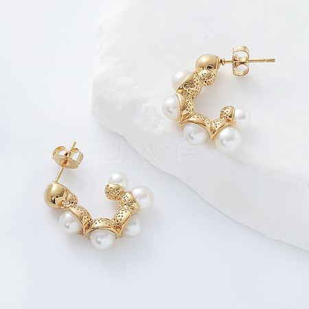 304 Stainless Steel Stud Earrings VW5158-1