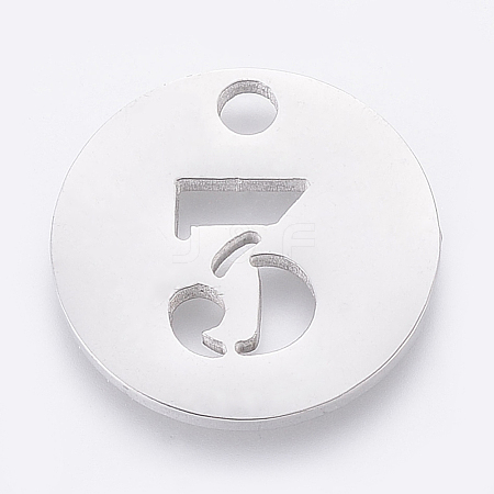 Non-Tarnish 304 Stainless Steel Pendants STAS-F233-03-P-1