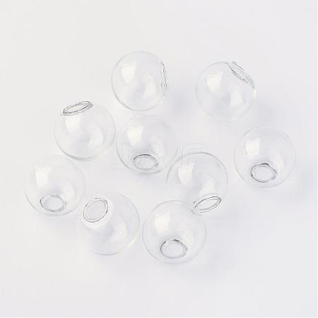 Round Mechanized Blown Glass Globe Ball Bottles BLOW-R001-14mm-1