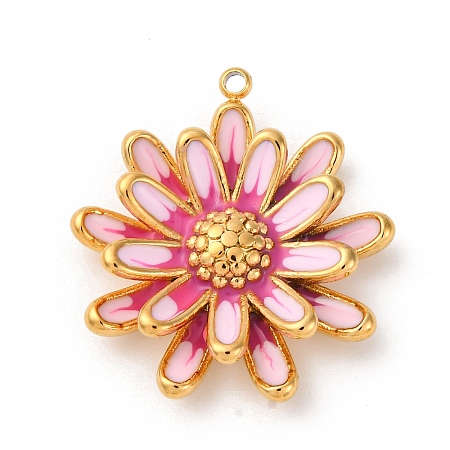 304 Stainless Steel Enamel Pendants STAS-D362-04G-01-1