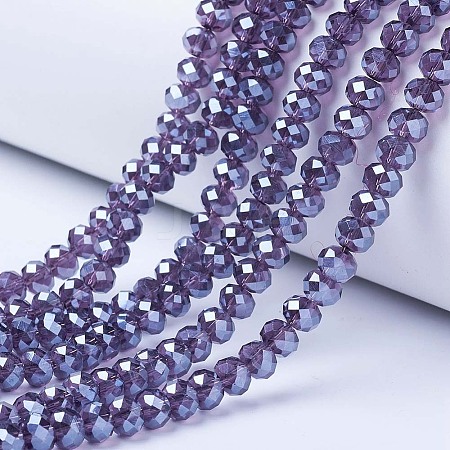 Electroplate Glass Beads Strands LS-EGLA-A034-T8mm-A16-1