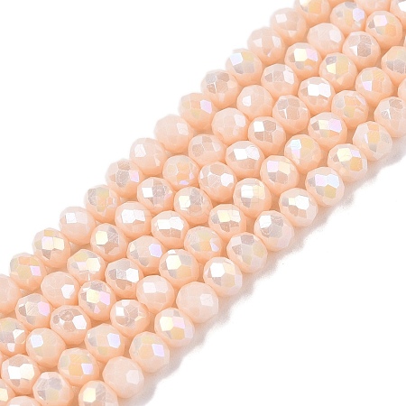 Electroplate Glass Beads Strands LS-EGLA-A044-P4mm-B05-1