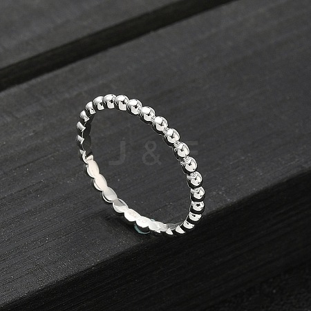 925 Streling Silver Plain Band Rings RJEW-P164-01B-P-1
