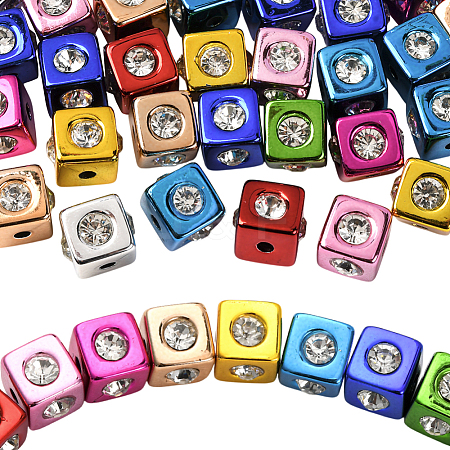 30Pcs UV Plating Acrylic Beads OACR-SC0002-45-1