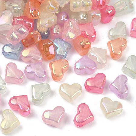 Transparent Acrylic European Beads X-MACR-L007-15-1
