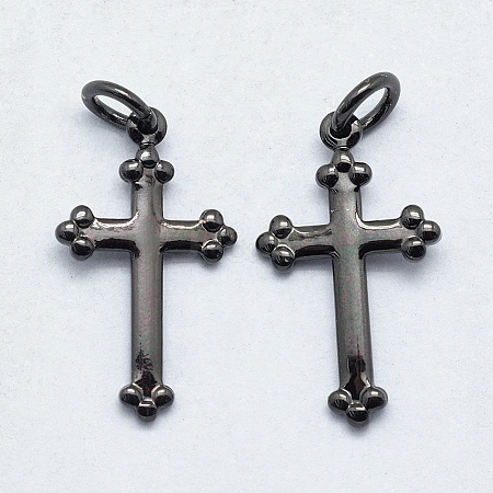 Brass Pendants X-KK-P147-13B-NR-1