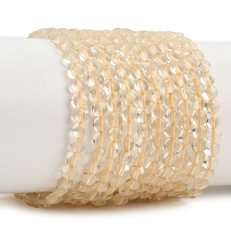 Natural Lemon Quartz(Heated) Beads Strands GG-NH0007-E01-02-1