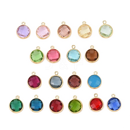 Glass Charms KK-C228-02G-1